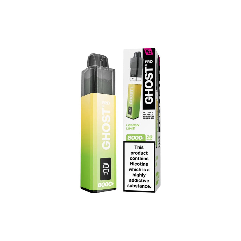 20mg Ghost Pro 8000+ By Vapes Bars Prefilled Pod Vape Kit