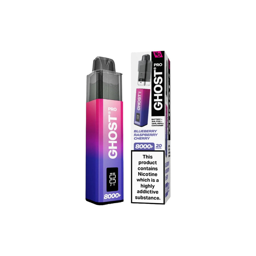 20mg Ghost Pro 8000+ By Vapes Bars Prefilled Pod Vape Kit