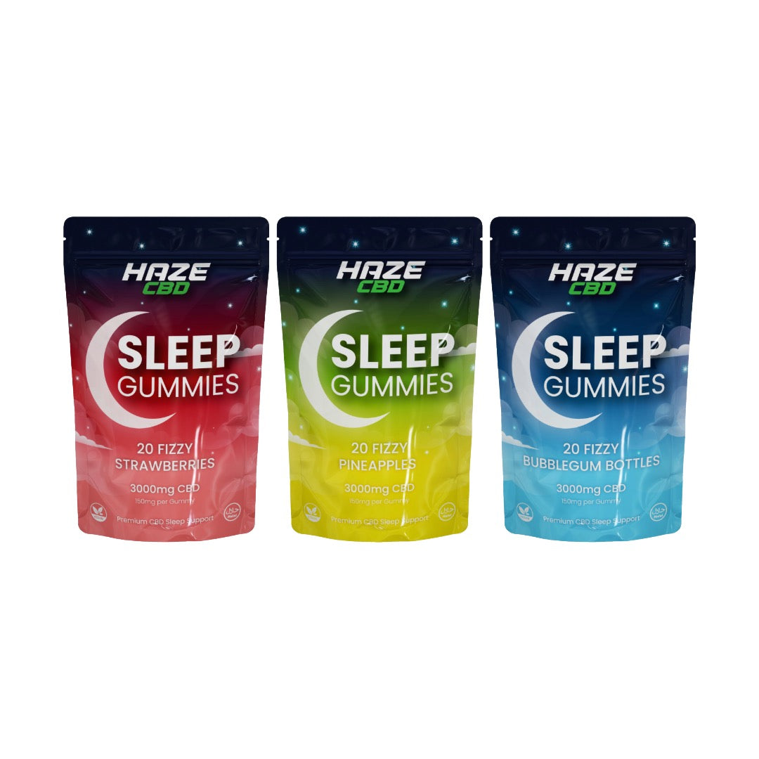 3000mg Haze CBD Caramelle Gommose per il Sonno Notturno - 20 Pezzi