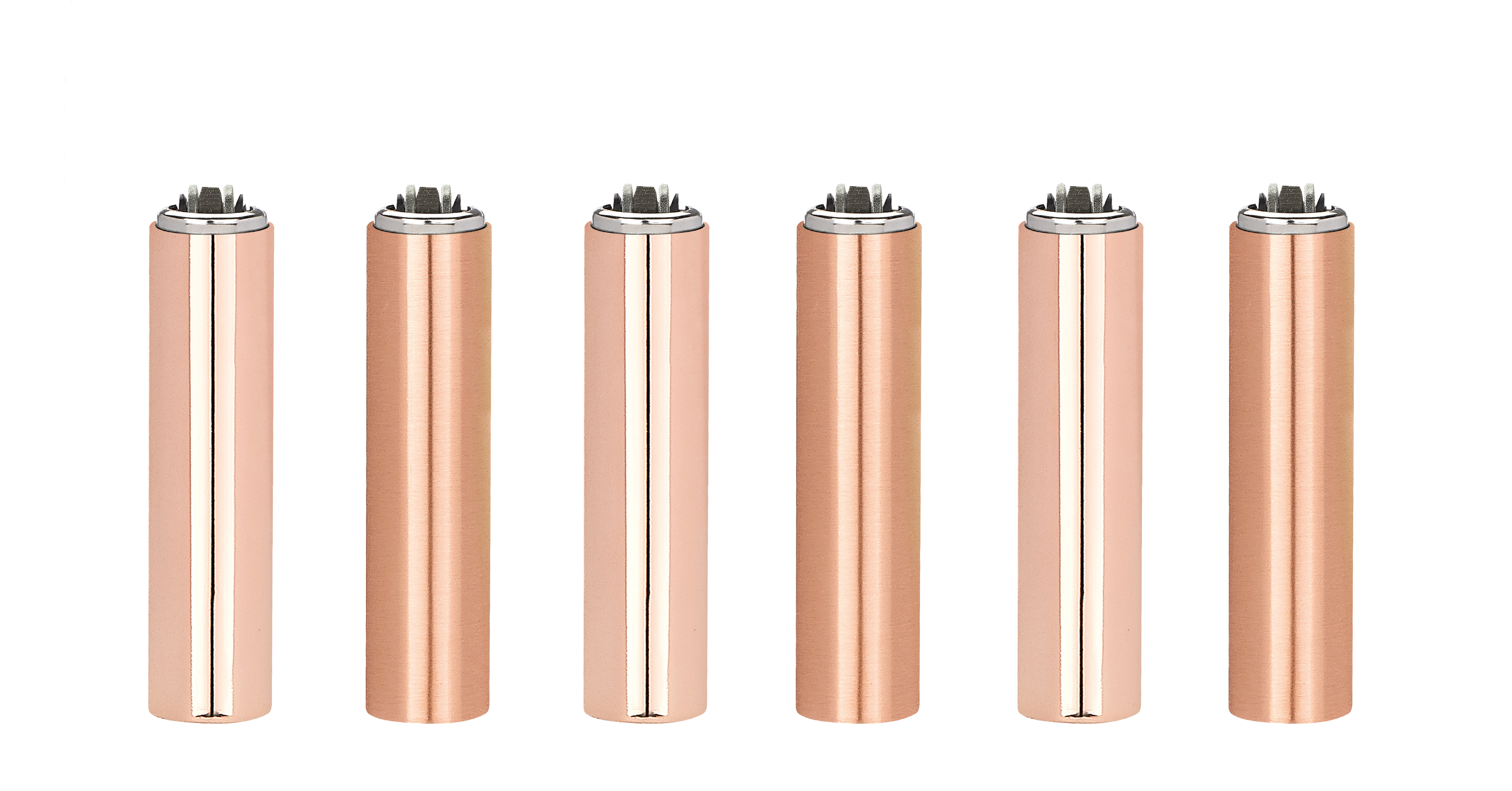 30 Clipper Rose Gold Printed Refillable Classic Lighters - FCP0T079UKH