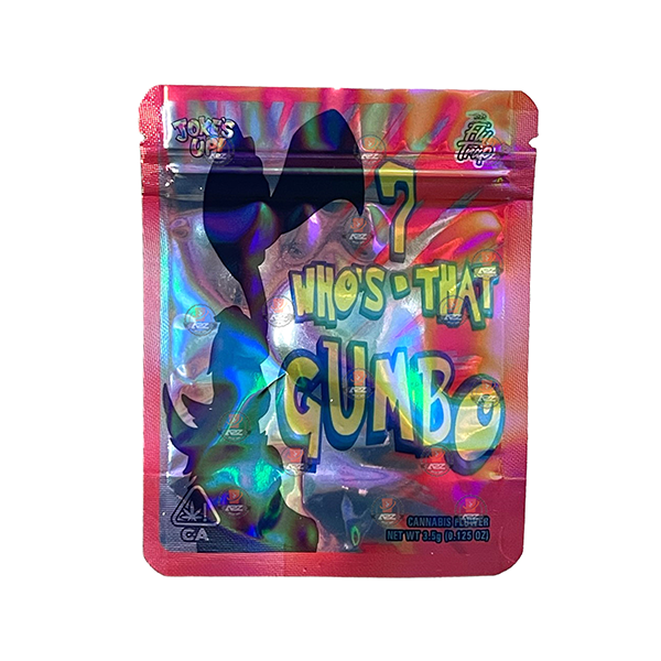Mylar Gumbo Bedruckte Zip-Tasche 3,5g Groß