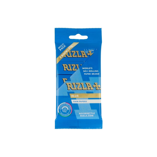 5 Pacote de Papel de Enrolar Rizla Azul Regular (Flow Pack)