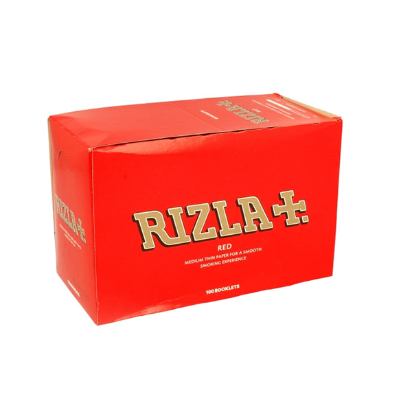 100 Papéis de Enrolar Rizla Vermelhos Regulares