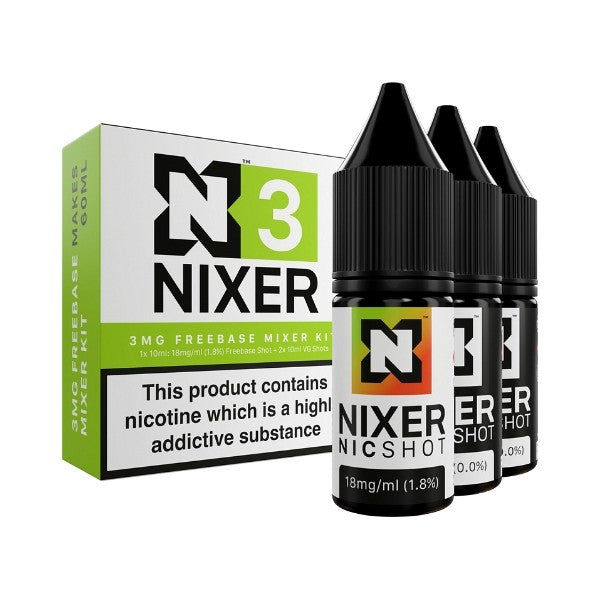 3mg Nixer Shot 10ml Nic Salts