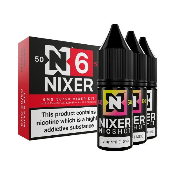 6mg Nixer Shot 10ml Nic Salts