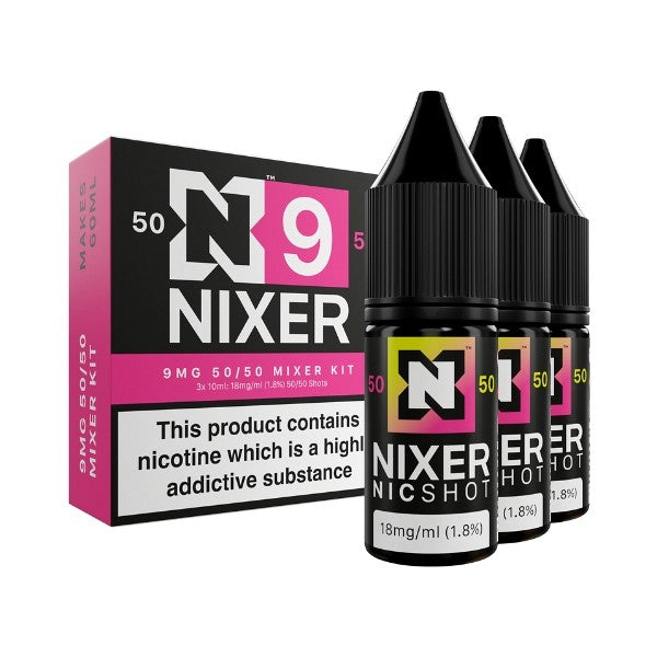 9mg Nixer Shot 10ml Nic Salts