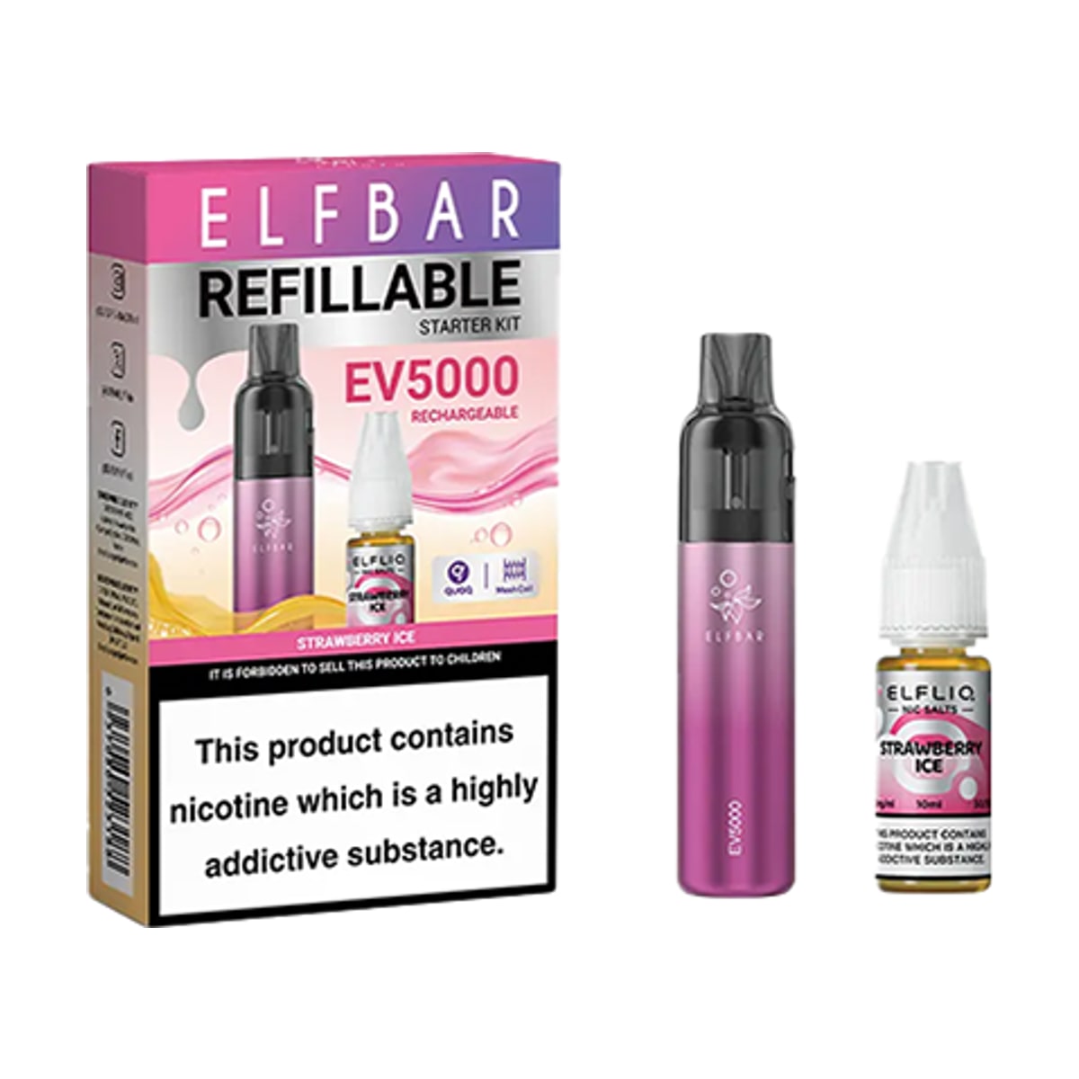 Elf Bar EV5000 Disposable Pod Kit + 20mg ElfLiq Salt