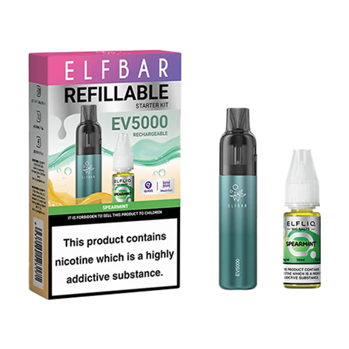 Elf Bar EV5000 Disposable Pod Kit + 20mg ElfLiq Salt
