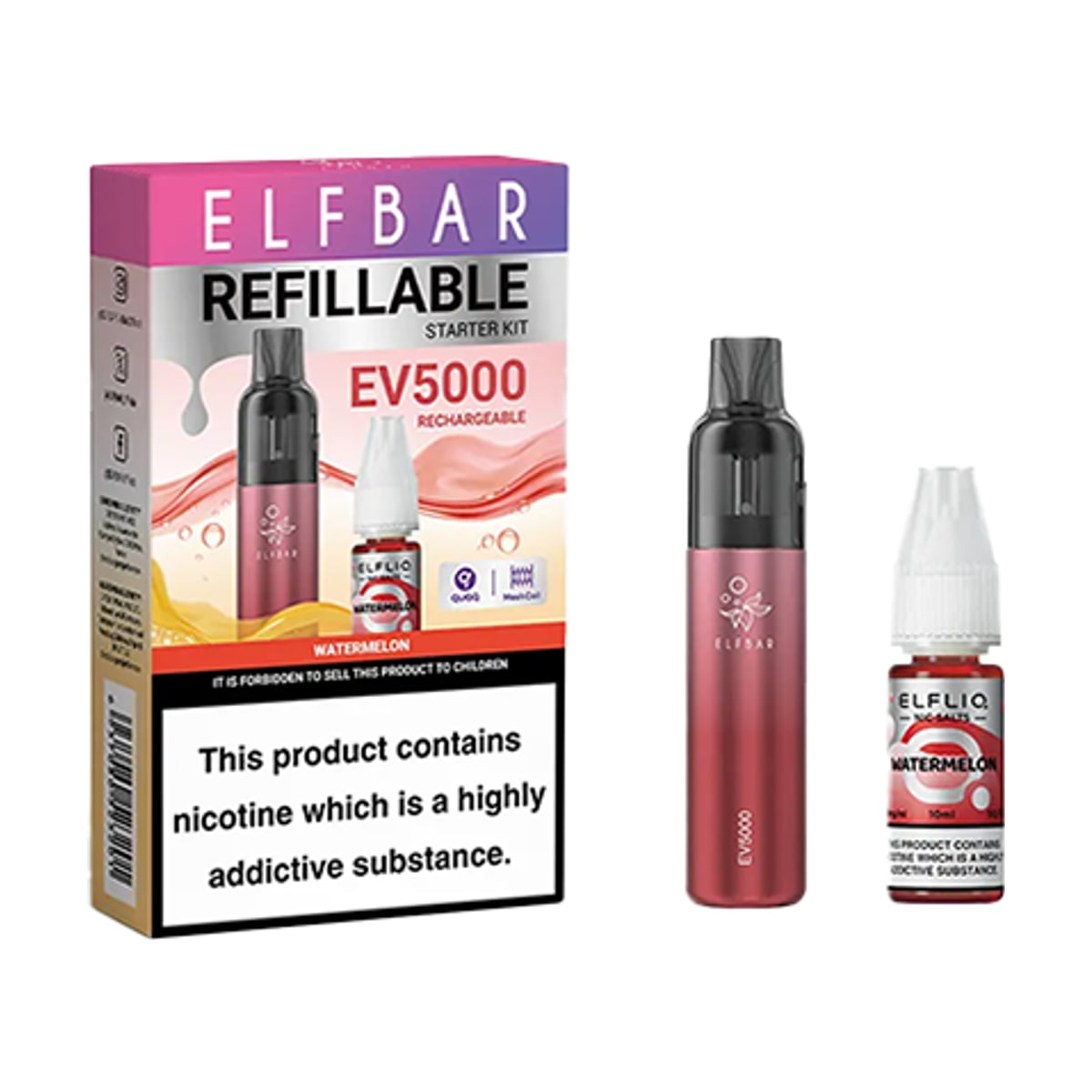 Elf Bar EV5000 Disposable Pod Kit + 20mg ElfLiq Salt
