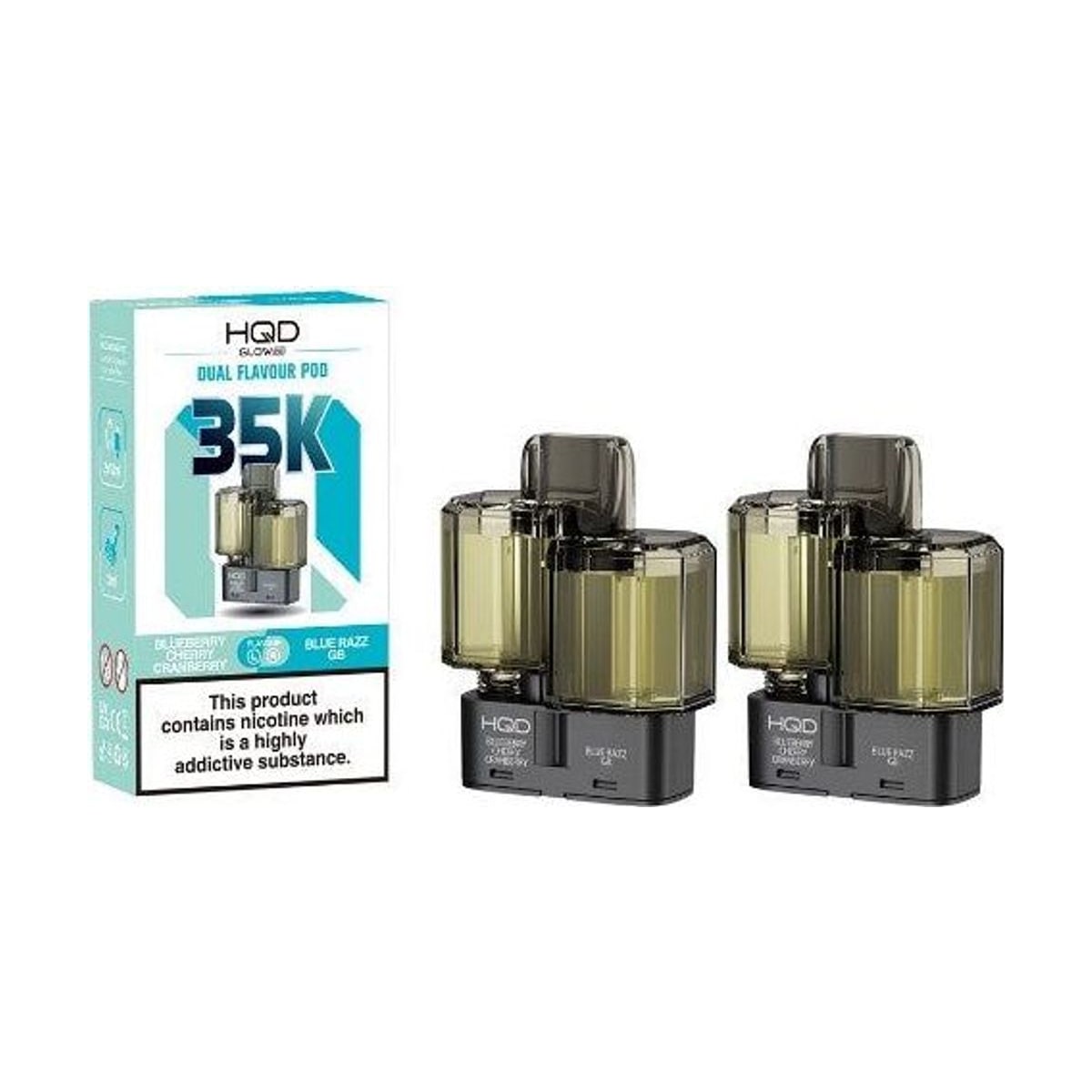 HQD Air Glow Air 35K - Dual Flavour Pod - 2 Pack