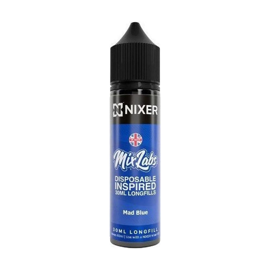 Nixer X Mix Labs - 30ml - Mad Blue - Longfill