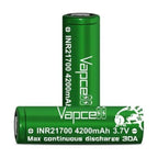 Vapcell 4200mAh INR 21700 Battery